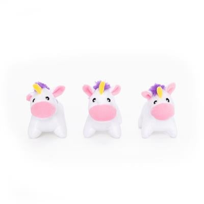 ZippyPaws Miniz 3-Pack Unicorns