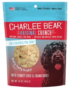 Charlee Bear Original Crunch Dog Treats 16 oz