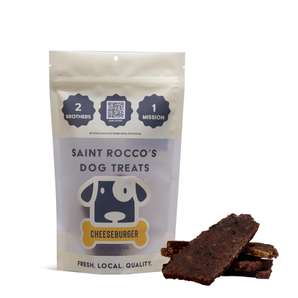 Saint Rocco's Cheeseburger Dog Treats-16 oz