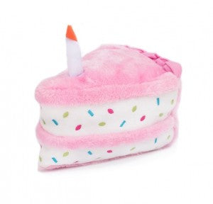 ZippyPaws Birthday Cake - Pink