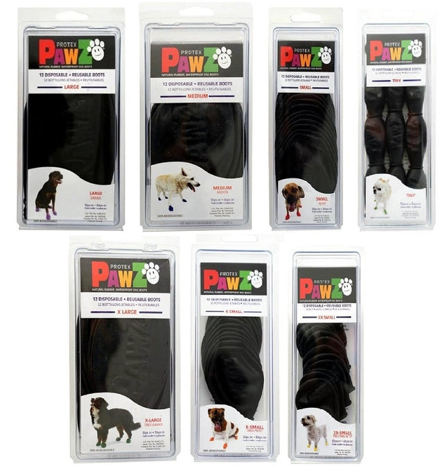 Pawz Dog Boots in Black