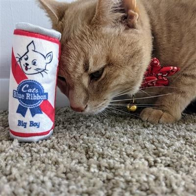 Cats Blue Ribbon Plush Cat Toy