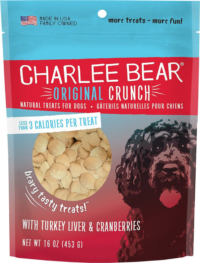 Charlee Bear Dog Treats Turkey Liver & Cranberry 16 oz.