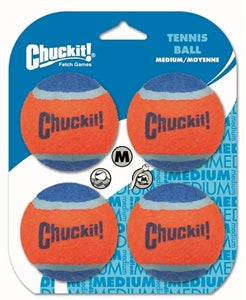 Chuckit! Tennis Balls 4 Pack - Medium