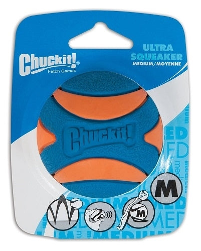 Chuckit! Ultra Squeaker Balls 1 Pack - Medium