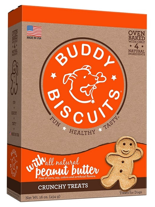 Buddy Biscuits Original Oven Baked Dog Treat - Peanut Butter 16 oz.