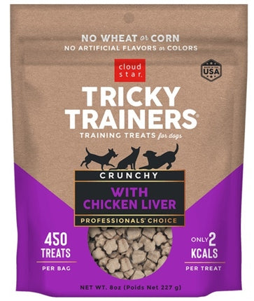Cloud Star Crunchy Tricky Trainers - Chicken Liver 8 oz