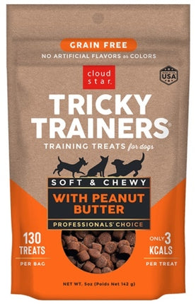 Cloud Star Chewy Tricky Trainers Grain Free - Peanut Butter 5 oz.