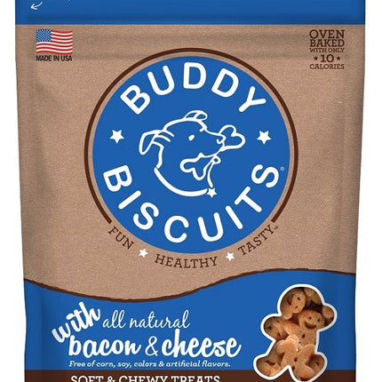 Buddy Biscuits Original Soft & Chewy Dog Treats - Bacon & Cheese 6 oz.