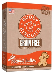 Buddy Biscuits Grain Free Oven Baked Dog Treat - Homestyle Peanut Butter 14 oz.