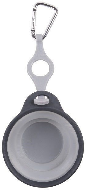 Dexas Travel Cup with Bottle Holder & Carabiner Light Grey