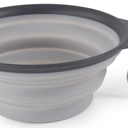 Dexas Collapsible Travel Cup with Carabiner Light Grey 2 Cup