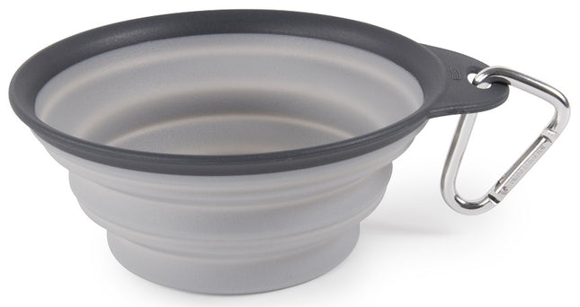 Dexas Collapsible Travel Cup with Carabiner Light Grey 1 Cup
