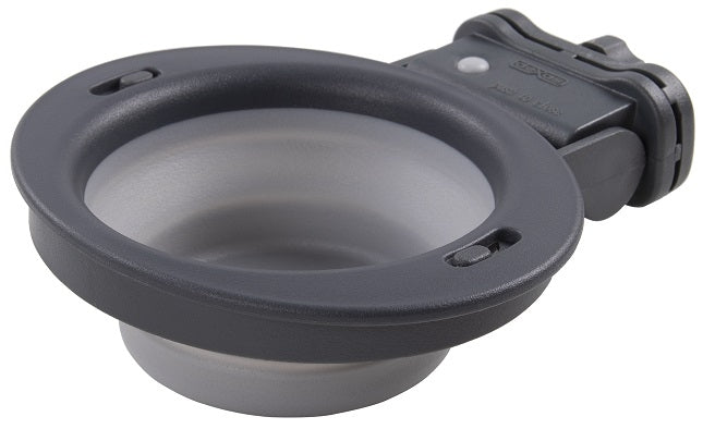 Dexas Collapsible Kennel Bowl Light Grey 2.5 Cup