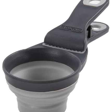 Dexas Collapsible KlipScoop Light Grey 0.5 Cup