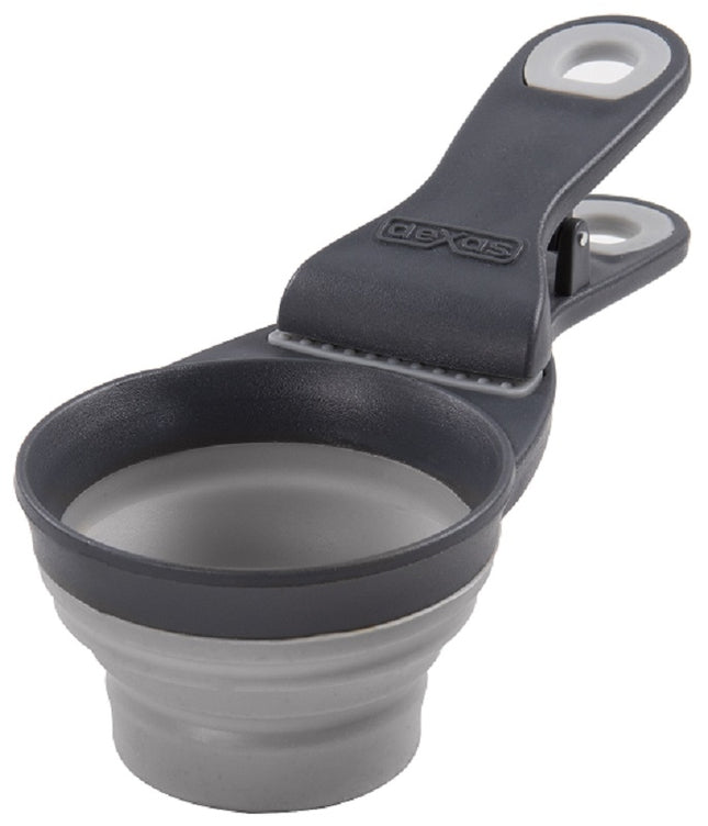 Dexas Collapsible KlipScoop Light Grey 1 Cup
