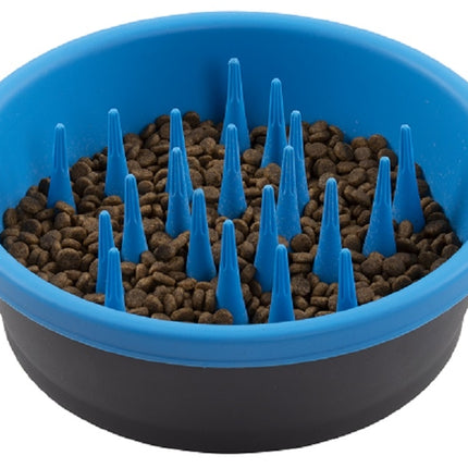 Dexas Slow Feeder Dark Grey/Pro Blue