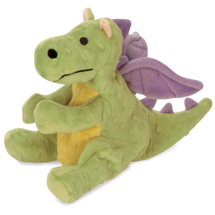 GoDog Dragon Chew Guard Squeaky Plush Dog Toy Large