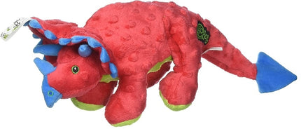 GoDog Dinos Triceratops - Red Large with Chew Guard Technology