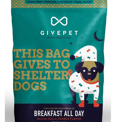 GivePet Crunchy Dog Treats Breakfast All Day 11 Oz.