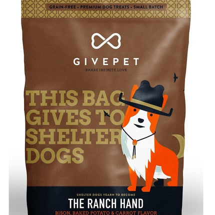 GivePet Crunchy Dog Treats Ranch Hand 12 Oz.