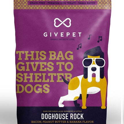 GivePet Crunchy Dog Treats Doghouse Rock 12 Oz.