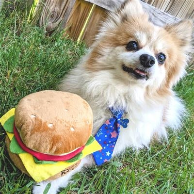 Hamburger Dog Toy Large
