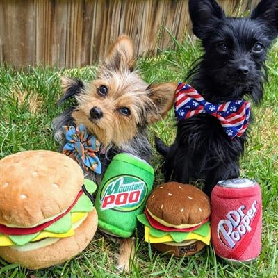 Hamburger Dog Toy Large