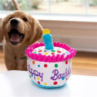 Happy Barkday Cake Dog Toy Small