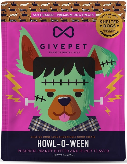 GivePet Halloween Dog Treats Howl-O-Ween 6 Oz.