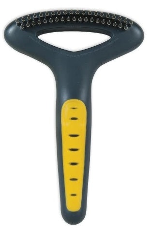 JW Pet Gripsoft Double Row Undercoat Rake Regular Teeth