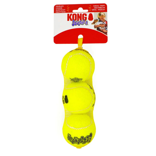 Kong AirDog Squeaker Tennis Ball 3Pk. - Medium