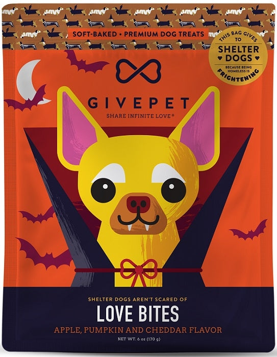 GivePet Halloween Dog Treats Love Bites 6 Oz.