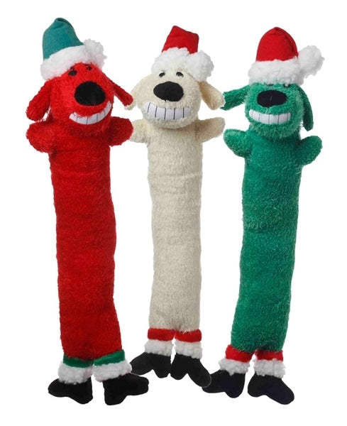 Multipet Holiday Loofa Dog Santa Large 18 Inch  (SEASONAL SOLD OUT 11/07/19)