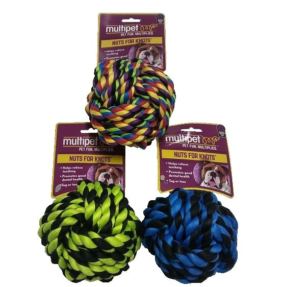 Multipet Nuts for Knots Ball Assorted Colors