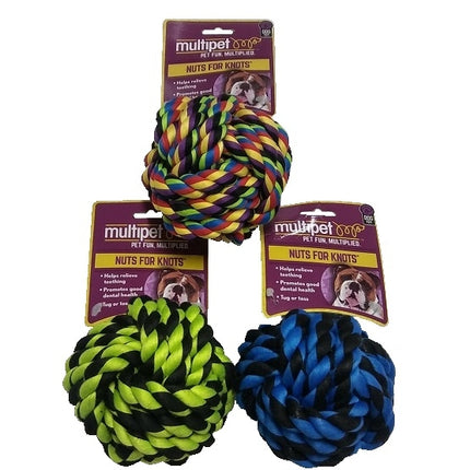 Multipet Nuts for Knots Ball Assorted Colors