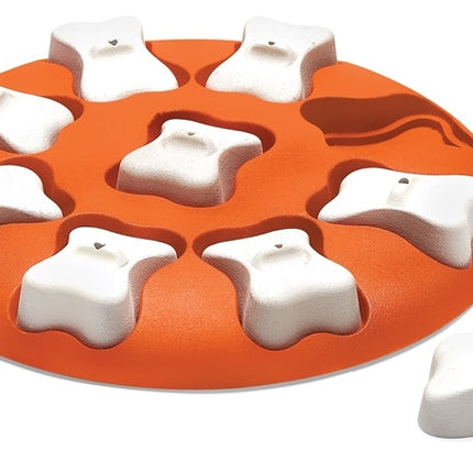 Nina Ottosson Dog Smart Interactive Treat Puzzle Dog Toy, Orange - Level 1 (Easy)