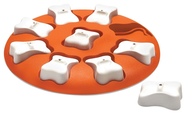 Nina Ottosson Dog Smart Interactive Treat Puzzle Dog Toy, Orange - Level 1 (Easy)