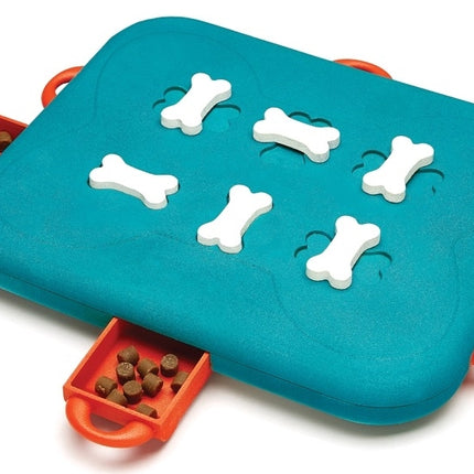Nina Ottosson Dog Casino Interactive Treat Puzzle Dog Toy, Turquoise - Level 3 (Advanced)