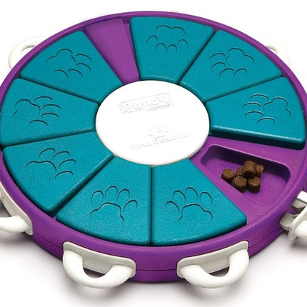 Nina Ottosson Dog Twister Interactive Treat Puzzle Dog Toy, Purple - Level 3 (Advanced)