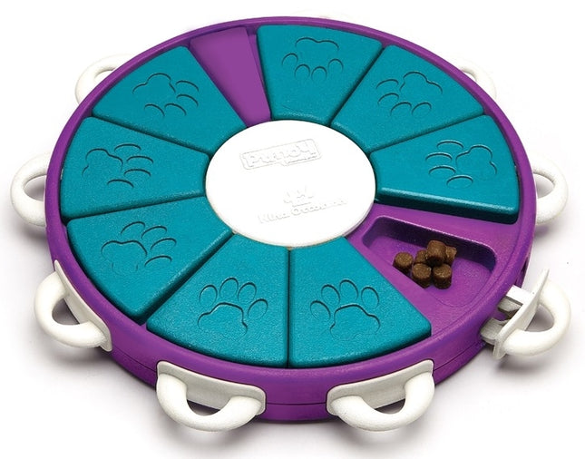 Nina Ottosson Dog Twister Interactive Treat Puzzle Dog Toy, Purple - Level 3 (Advanced)