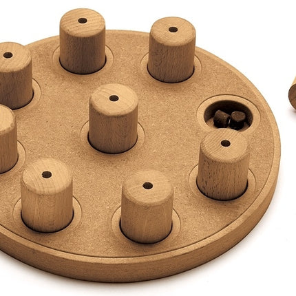 Nina Ottosson Dog Smart Composite Interactive Treat Puzzle Dog Toy, Tan - Level 1 (Easy)