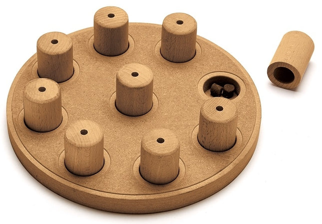 Nina Ottosson Dog Smart Composite Interactive Treat Puzzle Dog Toy, Tan - Level 1 (Easy)