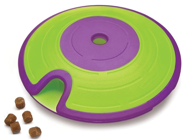 Nina Ottosson Treat Maze Interactive Puzzle Dog Toy, Green - Level 2 (Intermediate)