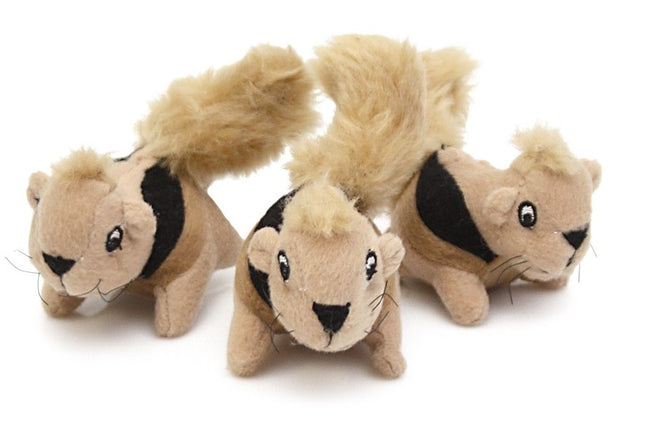 Outward Hound Squeakin' Animals  Replacement 3 Pack - Squirrels