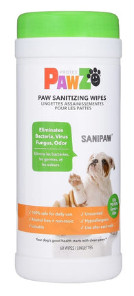 Pawz SaniPaw Wipes 60 Count