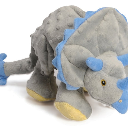 GoDog Dinos Triceratops - Grey Large with Chew Guard Technology