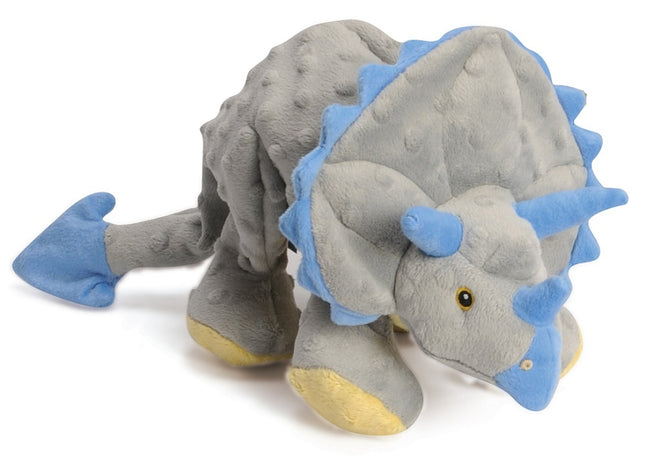 GoDog Dinos Chew Guard Squeaky Plush Dog Toy Small