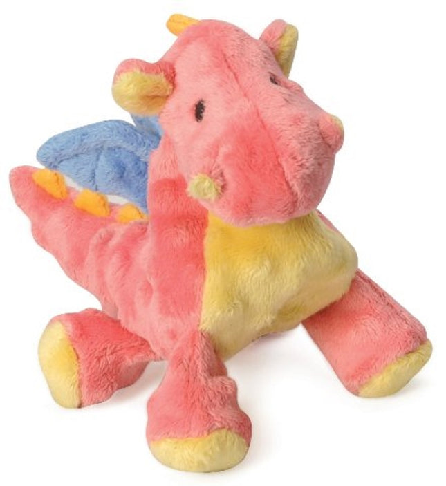 GoDog Dragon Chew Guard Squeaky Plush Dog Toy Small