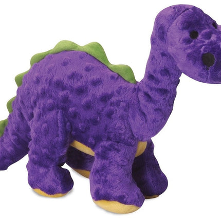 GoDog Dinos Bruto - Purple Small  with Chew Guard Technology